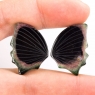 Пара резных полихромных турмалинов Бабочка, общий вес 39.85 карат, размер 26.8х19.4мм (turm0278)