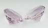 Пара бледно-фиолетовых аметистов отличной российской огранки формы овал, общий вес 44.94 карат, размер 22.5х15.1мм (amth0241)