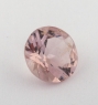 Бледно-розовый берилл морганит формы круг, вес 0.95 карат, размер 6.9х6.8мм (beryl0195)