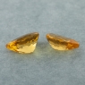 Пара ярко-желтых бериллов гелиодоров формы груша, общий вес 3.3 карат, размер 10х7мм (beryl0251)