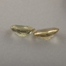 Пара золотистых бериллов гелиодоров формы овал, общий вес 1.89 карат, размер 8.1х6.2мм (beryl0257)
