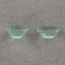Пара светло-зеленых уральских бериллов формы октагон, общий вес 1.77 карат, размер 7х4.5мм (beryl0361)