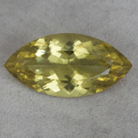 Зеленовато-жёлтый берилл гелиодор формы маркиз, вес 30.05 кт, размер 33.4х16.7x11 мм (beryl0402)