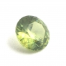 Желтовато-зелёный уральский демантоид круг, вес 0.48 карат, размер 4.75х4.75мм (dem0033)