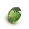 Светло-зелёный уральский демантоид круг, вес 0.56 карат, размер 4.9х4.8мм (dem0041)