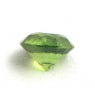 Светло-зелёный уральский демантоид круг, вес 0.56 карат, размер 4.9х4.8мм (dem0041)