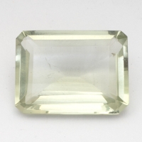 Зеленый кварц (зелёный аметист, празиолит) октагон средний вес 14.5 карат, размер 18х13мм (gquartz0033)