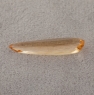 Золотистый топаз империал формы груша, вес 4 карат, размер 19.6х5.9мм (imperial0129)