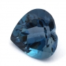 Топаз голубой «лондонского» оттенка сердце вес 13.81 карат, размер 15.3х15мм (london0097)