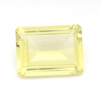 Лимонный кварц октагон средний вес 10 карат, размер 16х12мм (lquartz0036)