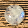Лунный камень (беломорит) круг вес 20.26 карат, размер 18.7х18.7мм (moon0059)