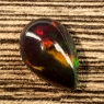 Черный эфиопский опал груша вес 2.31 карат, размер 13.2х8.9мм (opal0638)