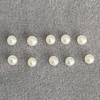 Белый пресноводный жемчуг круглый, диаметр 2.3-2.4 мм (pearl0001)