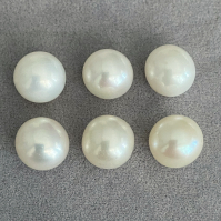 Белый пресноводный жемчуг круглый, диаметр 9.4-9.6 мм (pearl0028)