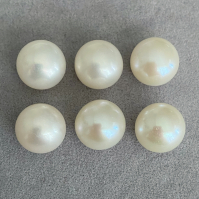 Белый пресноводный жемчуг круглый, диаметр 10.9-11.1 мм (pearl0034)