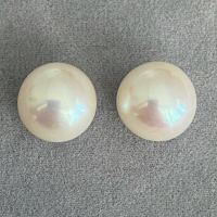 Белый пресноводный жемчуг круглый, диаметр 12.4-12.6 мм (pearl0038)