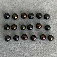 Чёрный пресноводный жемчуг круглый, диаметр 3.0-3.1 мм (pearl0039)