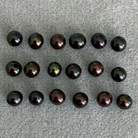 Чёрный пресноводный жемчуг круглый, диаметр 3.2-3.3 мм (pearl0042)