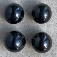 Чёрный пресноводный жемчуг круглый, диаметр 11.7-12.1 мм (pearl0076)