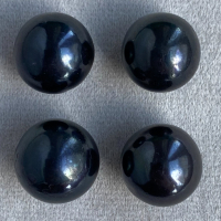 Чёрный пресноводный жемчуг круглый, диаметр 12.2-12.3 мм (pearl0077)