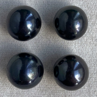 Чёрный пресноводный жемчуг круглый, диаметр 12.5-12.9 мм (pearl0078)