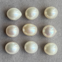 Белый пресноводный жемчуг формы груша-овал, размер 11х10 мм (pearl0101)