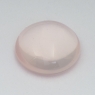 Розовый кварц кабошон круг средний вес 9.75 карат, размер 15х15мм (pquartz0070)