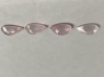 Набор розовых кварцев формы груша, общий вес 26.9 карат (pquartz0107)