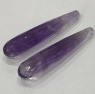 Пара бриолетов из аметиста, общий вес 35.63 кт, размеры 40.5х7.69 мм (sale0204)