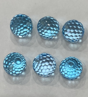 Набор шаров из небесно-голубого топаза, общий вес 101.9 кт, размеры 12х12 мм (sale0208)
