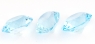 Комплект небесно-голубых топазов отличной российской огранки формы овал, общий вес 11.97 карат, размер 11х9мм (sky0102)