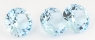 Комплект небесно-голубых топазов отличной российской огранки формы круг, общий вес 9.15 карат, размер 9х9мм (sky0103)