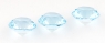 Комплект небесно-голубых топазов отличной российской огранки формы круг, общий вес 9.15 карат, размер 9х9мм (sky0103)