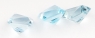 Комплект небесно-голубых топазов отличной российской огранки формы квадрат, общий вес 15.12 карат, размер 9х9мм (sky0104)