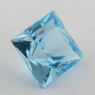 Небесно-голубой топаз отличной российской огранки формы квадрат, вес 4.84 карат, размер 8.9х8.7мм (sky0122)