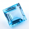 Небесно-голубой топаз формы квадрат, вес 43.15 карат, размер 19.9х19.7мм (sky0131)
