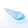 Небесно-голубой топаз отличной российской огранки формы капля, вес 32.4 карат, размер 36х14.1мм (sky0140)