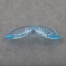 Пара небесно-голубых топазов фантазийной огранки формы груша, общий вес 26.5 карат, размер 22х12.1мм (sky0163)