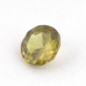 Золотисто-зеленый сфен круг вес 0.32 карат, размер 4.2х4.1мм (sphene0051)