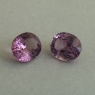 Пара пурпурных шпинелей формы овал, общий вес 1.69 карат, размер 6х5мм (spinel0271)