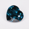 Тёмная зеленовато-синяя шпинель формы сердце, вес 3.73 карат, размер 9.7х9.1мм (spinel0329)