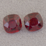 Пара глубоких красных шпинелей формы антик, общий вес 2.07 кт, размер 6.03х5.9x3.94 мм (spinel0466)