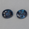 Пара синих шпинелей точной огранки формы кушон, общий вес 4.17 кт, размер 10.17х8.2x5.61 мм (spinel0608)