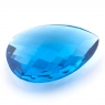 Ярко-синий топаз формы груша, вес 56.15 карат, размер 33.8х25.5мм (swiss0041)