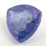 Яркий фиолетово-синий танзанит с включениями триллион, вес 3.7 карат, размер 9.7х9.6мм (tanz0210)