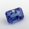 Яркий фиолетово-синий танзанит октагон, вес 1.28 карат, размер 7.2х5мм (tanz0404)