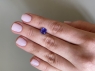 Яркий фиолетово-синий танзанит антик, вес 1.68 карат, размер 6.7х6.6мм (tanz0424)