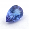Яркий фиолетово-синий танзанит груша, вес 0.78 карат, размер 7.4х5.2мм (tanz0426)
