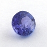 Яркий фиолетово-синий танзанит круг, вес 0.7 карат, размер 5.5х5.4мм (tanz0429)