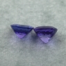 Пара ярких фиолетово-синих танзанитов формы антик общим весом 3.85 карат, размер 7.5х7.5мм (tanz0452)